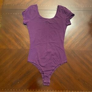 NWOT Active Basic Purple Bodysuit S